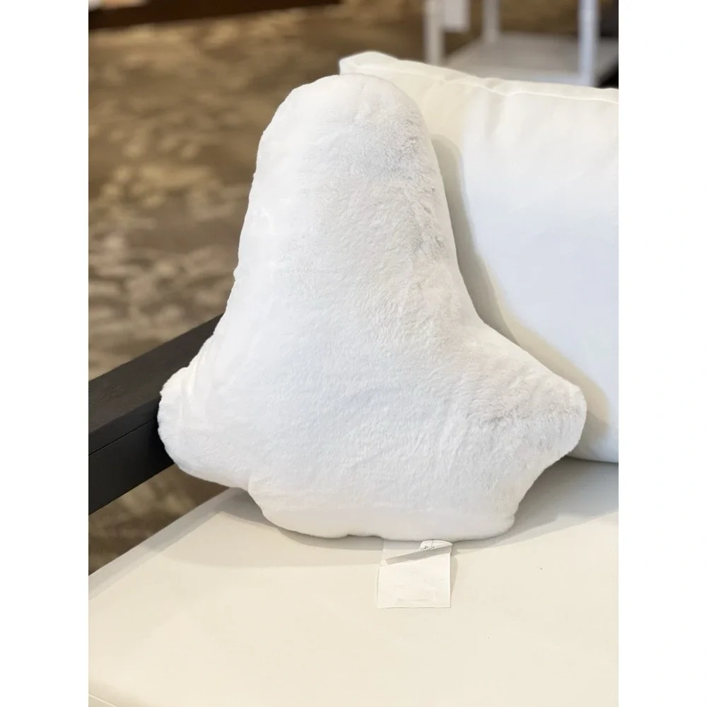 Cute Ghost Reading Book Plush Pillow Halloween Spooky Fall Decor Cushion New
